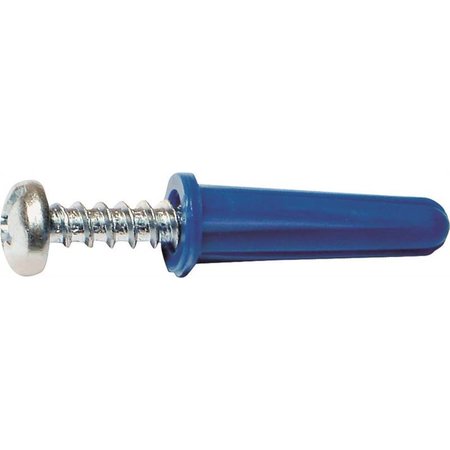 MIDWEST FASTENER Screw Anchor, 3/4" L, Nylon 10410